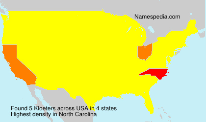 Surname Kloeters in USA Surname Kloeters in USA