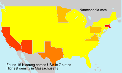 Surname Kloeung in USA Surname Kloeung in USA