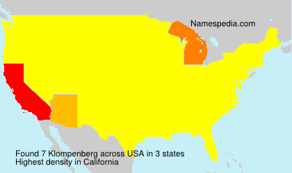 Surname Klompenberg in USA Surname Klompenberg in USA