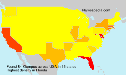 Surname Klompus in USA Surname Klompus in USA