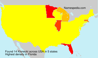 Surname Klonecki in USA Surname Klonecki in USA