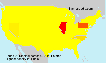 Surname Klonicki in USA Surname Klonicki in USA
