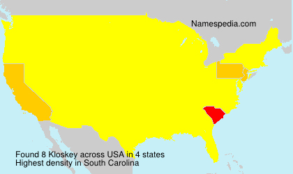 Surname Kloskey in USA Surname Kloskey in USA