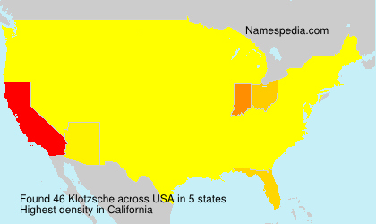 Surname Klotzsche in USA Surname Klotzsche in USA