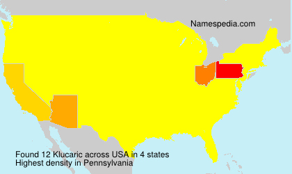 Surname Klucaric in USA Surname Klucaric in USA