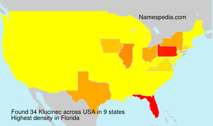 Surname Klucinec in USA Surname Klucinec in USA