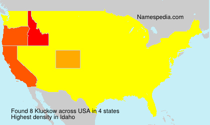 Surname Kluckow in USA Surname Kluckow in USA