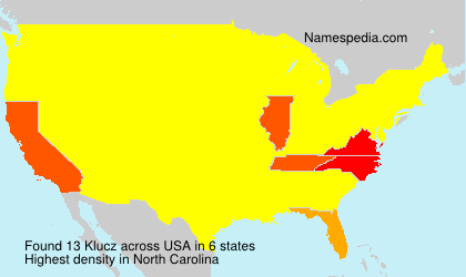 Surname Klucz in USA Surname Klucz in USA