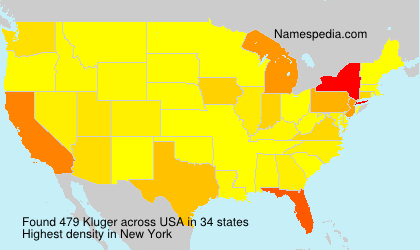 Surname Kluger in USA Surname Kluger in USA
