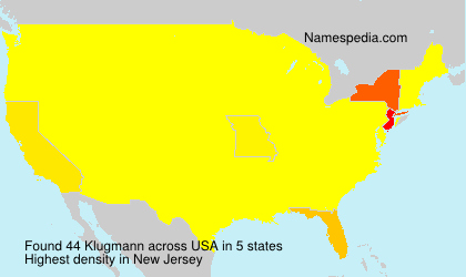 Surname Klugmann in USA Surname Klugmann in USA