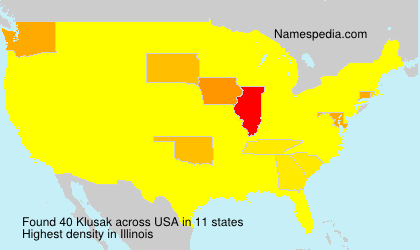 Surname Klusak in USA Surname Klusak in USA