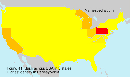 Surname Klush in USA Surname Klush in USA