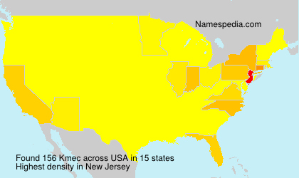 Surname Kmec in USA Surname Kmec in USA