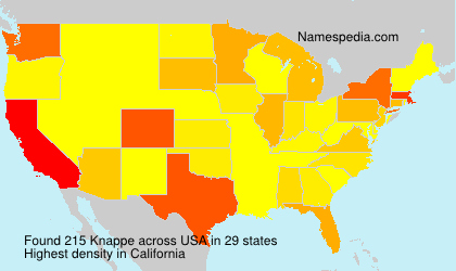 Surname Knappe in USA Surname Knappe in USA