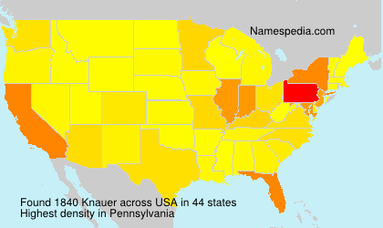 Surname Knauer in USA Surname Knauer in USA