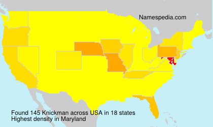 Surname Knickman in USA Surname Knickman in USA