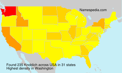 Surname Knoblich in USA Surname Knoblich in USA