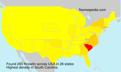 Surname Knowlin in USA Surname Knowlin in USA