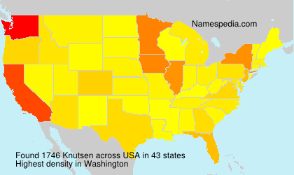 Surname Knutsen in USA