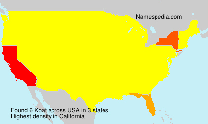 Surname Koat in USA Surname Koat in USA