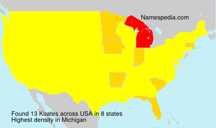 Surname Koates in USA Surname Koates in USA