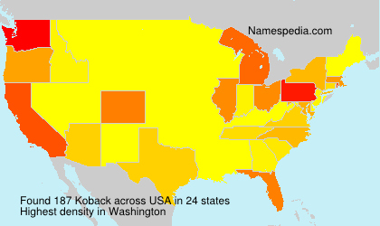Surname Koback in USA Surname Koback in USA