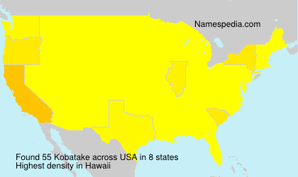 Surname Kobatake in USA Surname Kobatake in USA