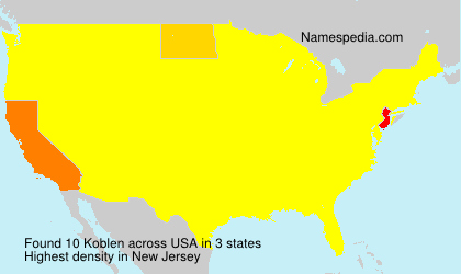 Surname Koblen in USA Surname Koblen in USA