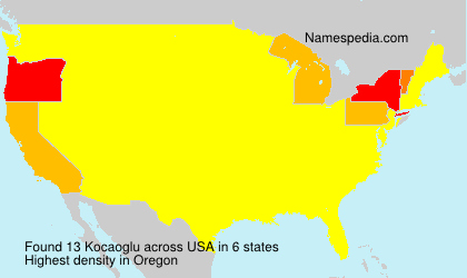 Surname Kocaoglu in USA Surname Kocaoglu in USA