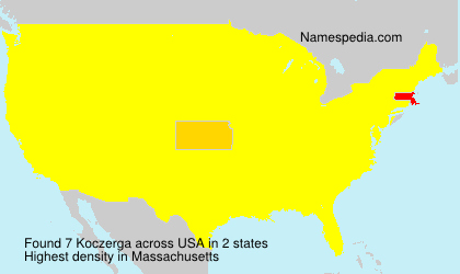 Surname Koczerga in USA