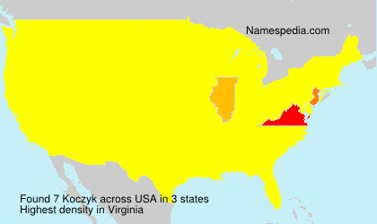 Surname Koczyk in USA Surname Koczyk in USA