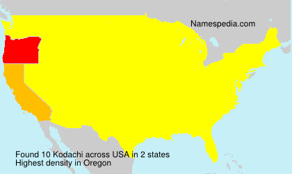 Surname Kodachi in USA Surname Kodachi in USA