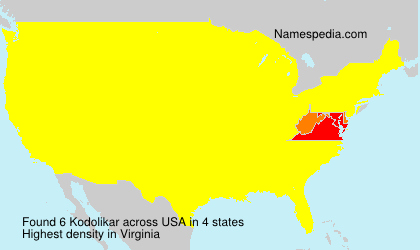 Surname Kodolikar in USA Surname Kodolikar in USA