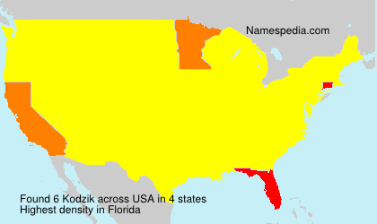 Surname Kodzik in USA Surname Kodzik in USA