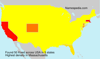 Surname Koed in USA Surname Koed in USA