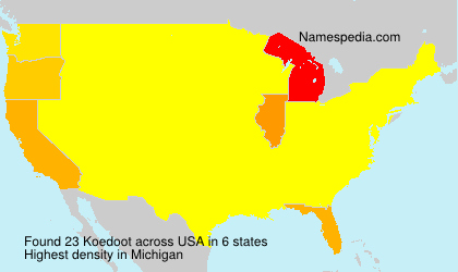 Surname Koedoot in USA Surname Koedoot in USA