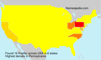 Surname Koefler in USA Surname Koefler in USA