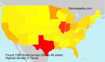Surname Koehl in USA Surname Koehl in USA