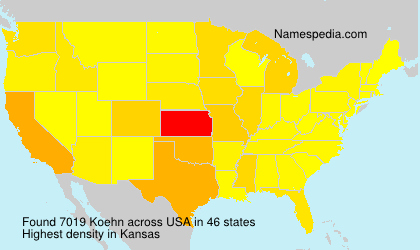 Surname Koehn in USA Surname Koehn in USA