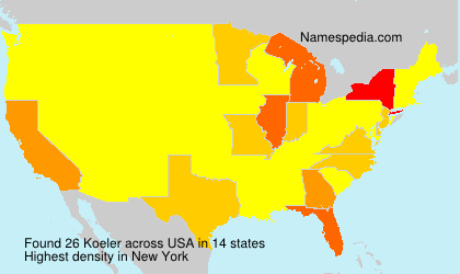 Surname Koeler in USA Surname Koeler in USA