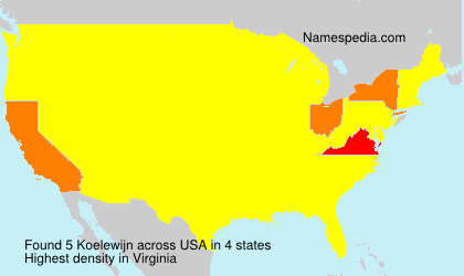 Surname Koelewijn in USA Surname Koelewijn in USA
