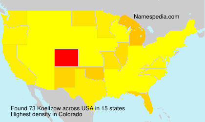 Surname Koeltzow in USA Surname Koeltzow in USA