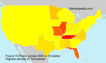 Surname Koelz in USA Surname Koelz in USA