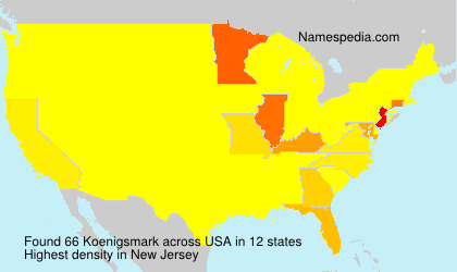 Surname Koenigsmark in USA Surname Koenigsmark in USA