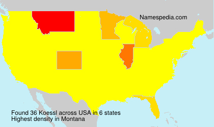 Surname Koessl in USA Surname Koessl in USA
