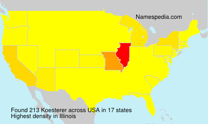 Surname Koesterer in USA Surname Koesterer in USA
