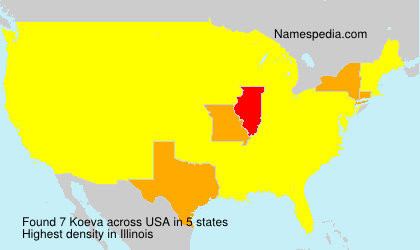 Surname Koeva in USA Surname Koeva in USA