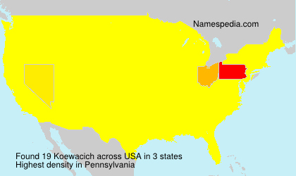 Surname Koewacich in USA Surname Koewacich in USA