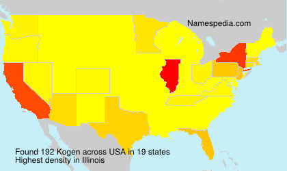 Surname Kogen in USA Surname Kogen in USA