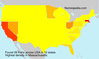 Surname Koha in USA Surname Koha in USA